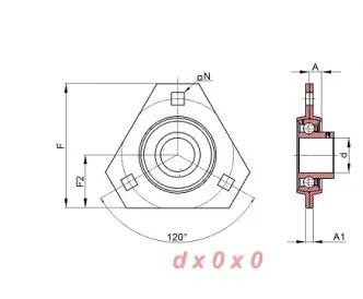Zespół z oprawą blaszaną ocynkowaną USPFT.206 SNR Rabat